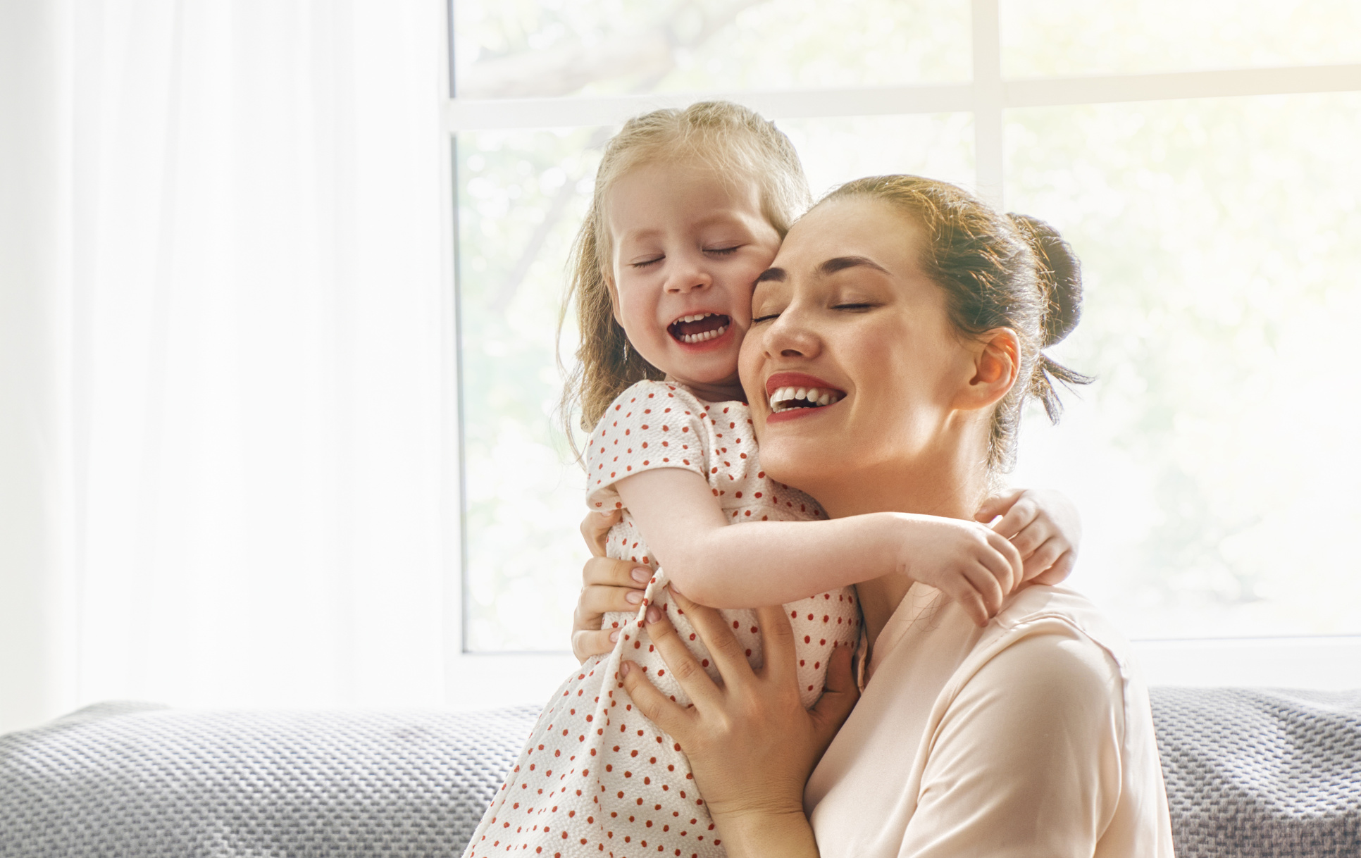 Mother and Daughter Playing